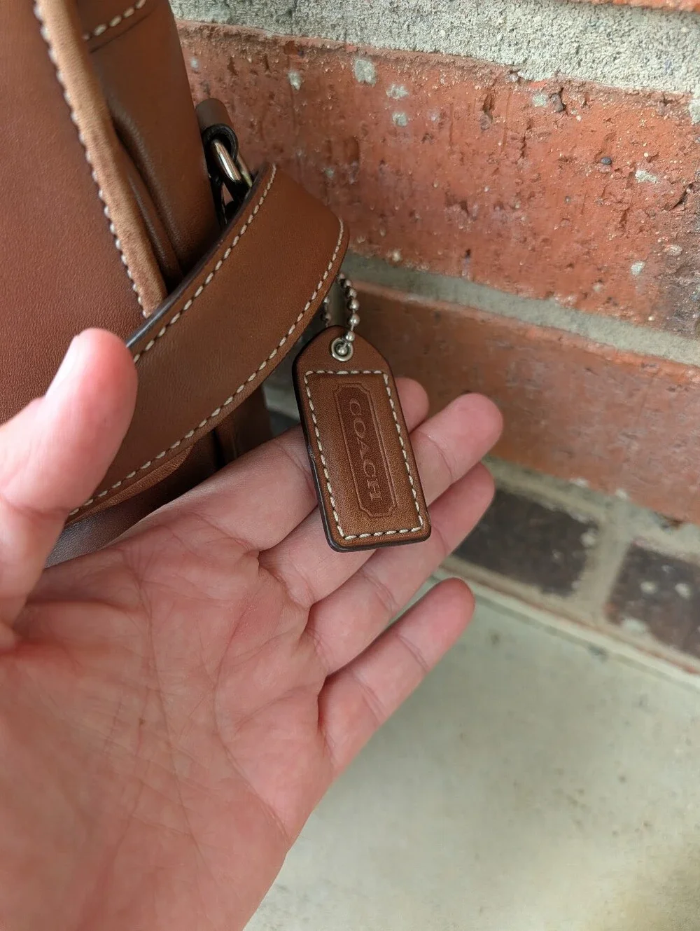 🤎 Vintage Coach Wellington #F06457 Genuine Smooth Leather Adjustable Messenger